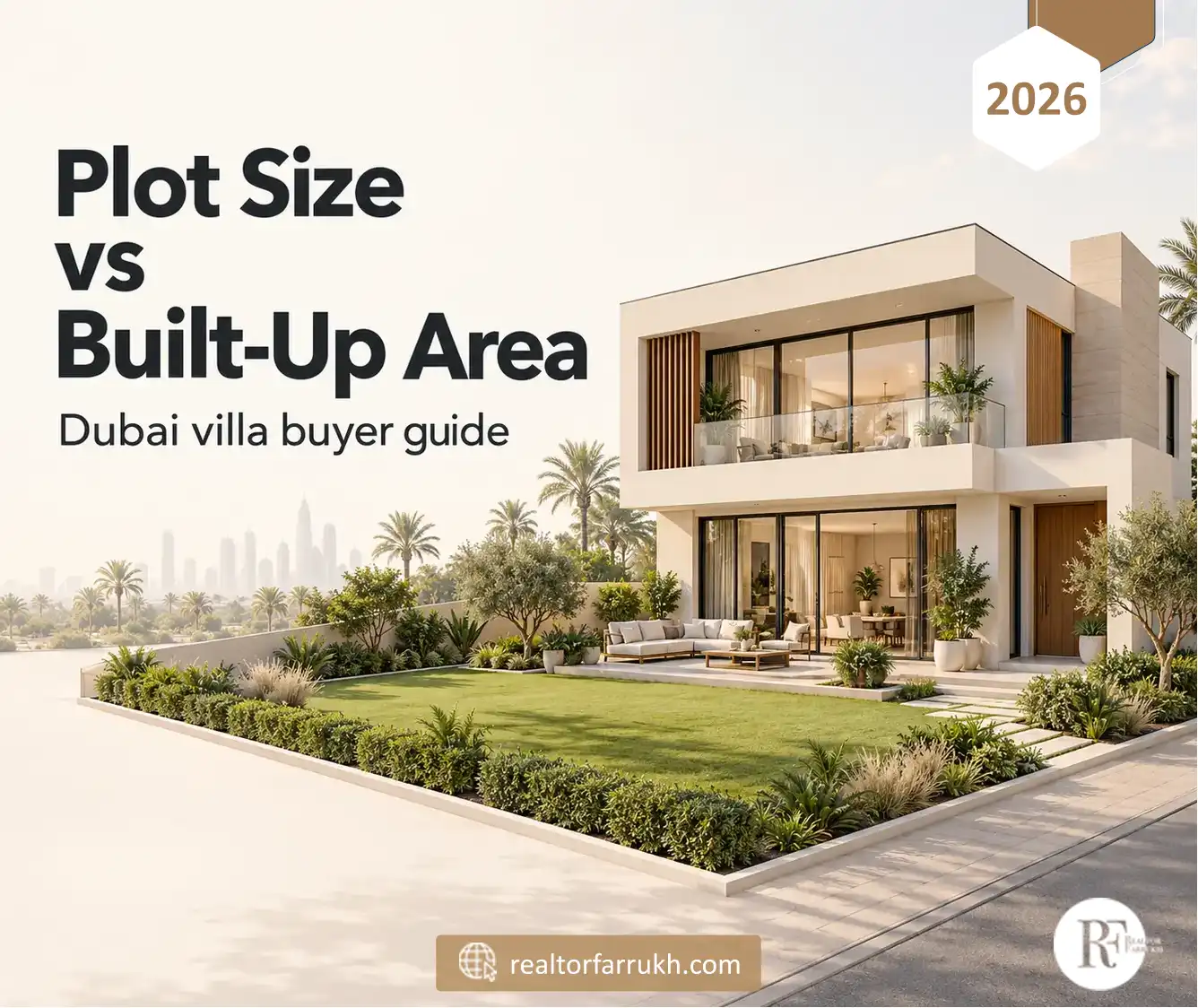 Dubai Villa Plot Size vs Built-Up Area Explained